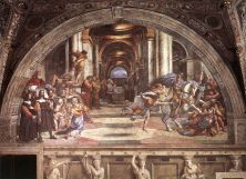 Haga click para ver la imagen ampliada stanze vaticane - the expulsion of heliodorus from the temple.jpg